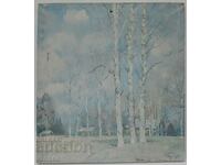 Γιούρι Ποντλιάσκι, παλιά σοβιετική αναπαραγωγή σε καμβά (3.4)