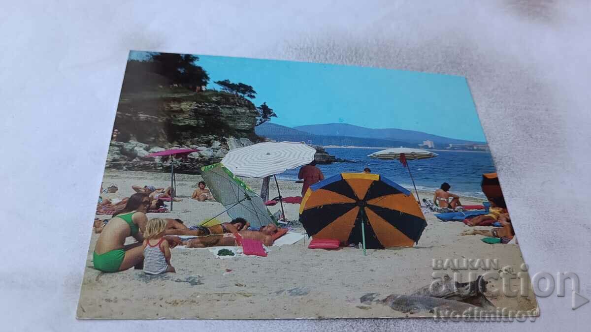 Пощенска картичка Китен Северният плаж 1985