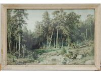 Old painting - print, framed under glass(3.4)