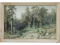 Стара картина от соца, в рамка под стъкло(3.4)