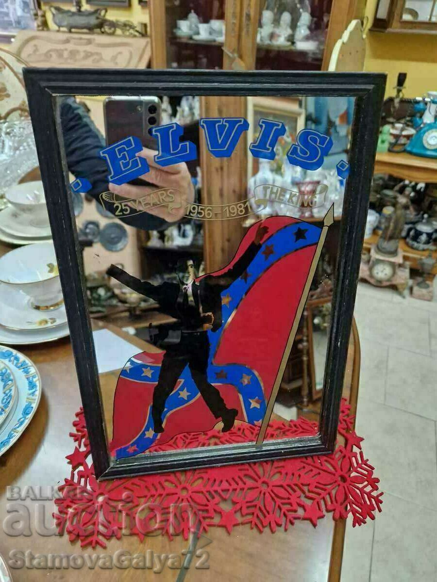 Антикварно колекционерско рекламно огледало Елвис Пресли - 5 Антикварно колекционерско рекламно огледало Елвис Пресли - 5
