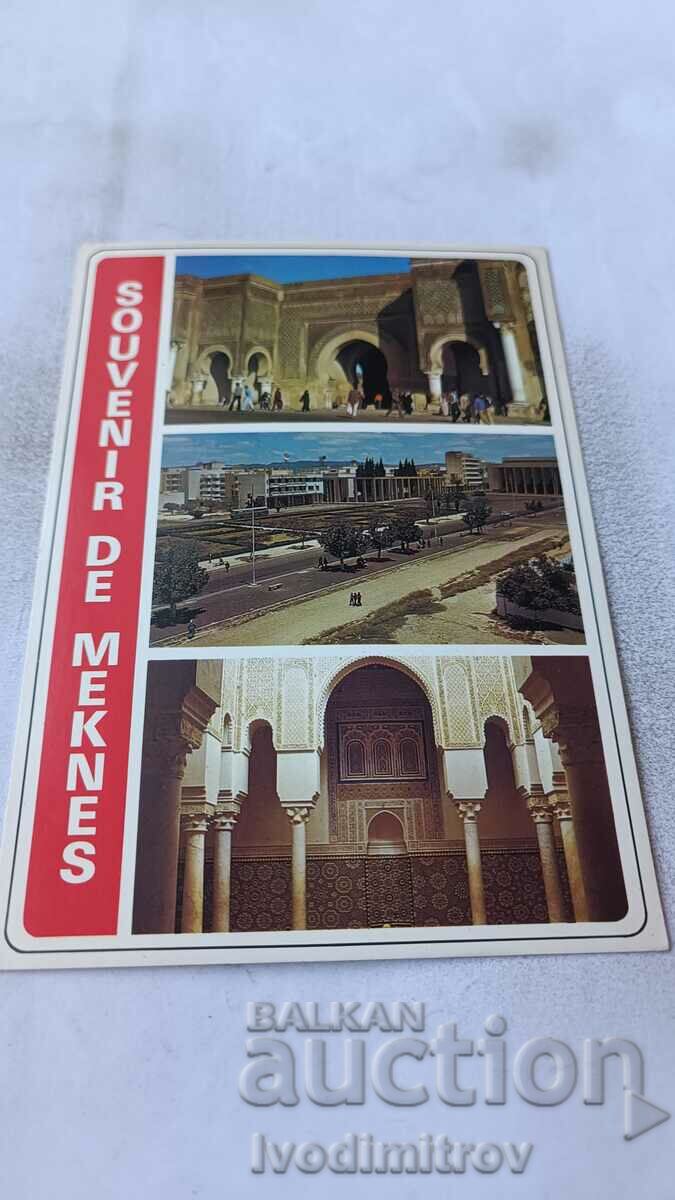 Postcard Meknes Collage