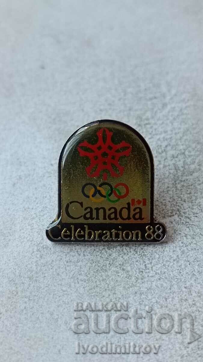 Canada Celebration 88 Olympic Committee Badge