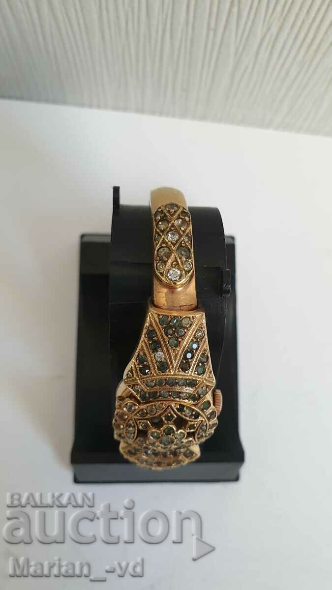 ladies gold plated mechanical watch bracelet effee