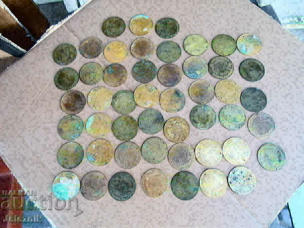 Auction 10 Old Brass Pendars for Folk Costume/Jewellery/1900/1905 Auction 10 Old Brass Pendars for Folk Costume/Jewellery/1900/1905