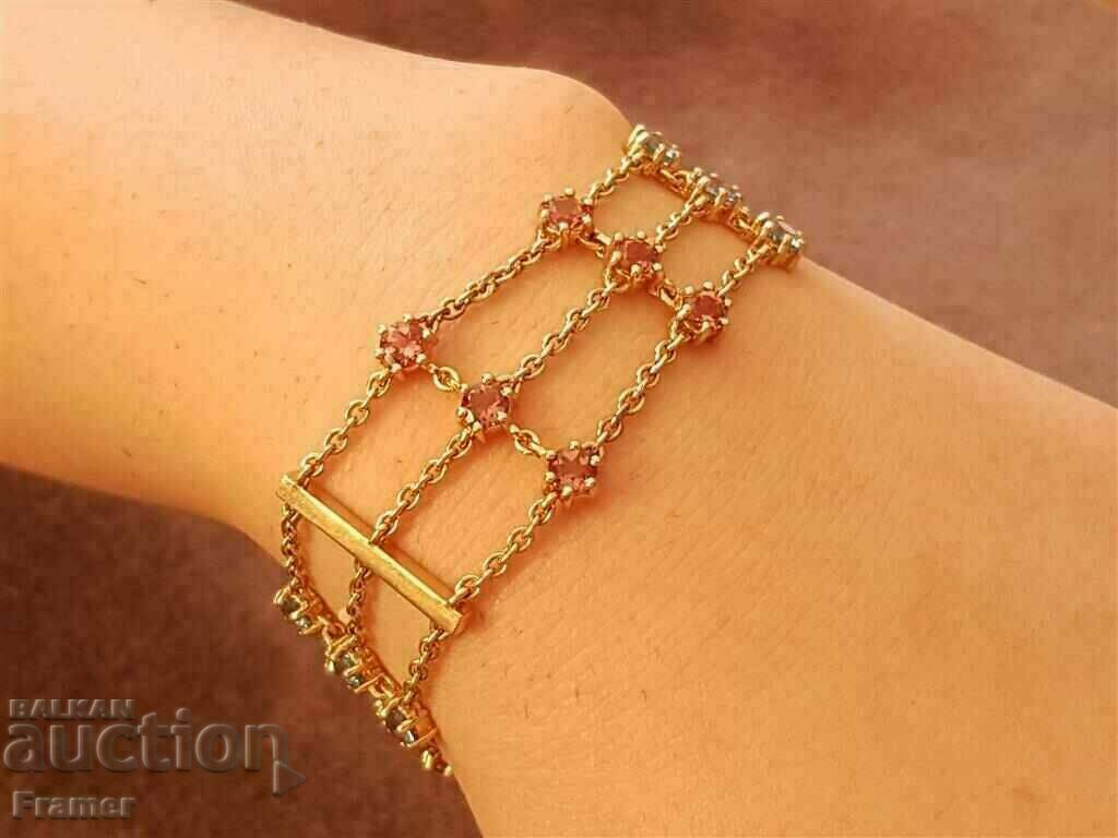 ΧΡΥΣΗ Ρωσία 2011 Κομψό κομψό βραχιόλι 14 ΚΑΡΑΤΙΩΝ Topazes με τιμή 4200.00 BGN | € 2147.43 ΧΡΥΣΗ Ρωσία 2011 Κομψό κομψό βραχιόλι 14 ΚΑΡΑΤΙΩΝ Topazes με τιμή 4200.00 BGN | € 2147.43