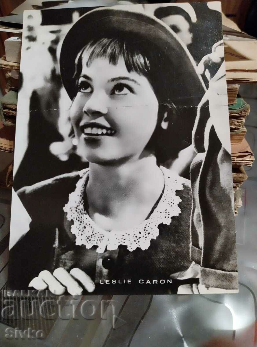 Leslie Caron card
