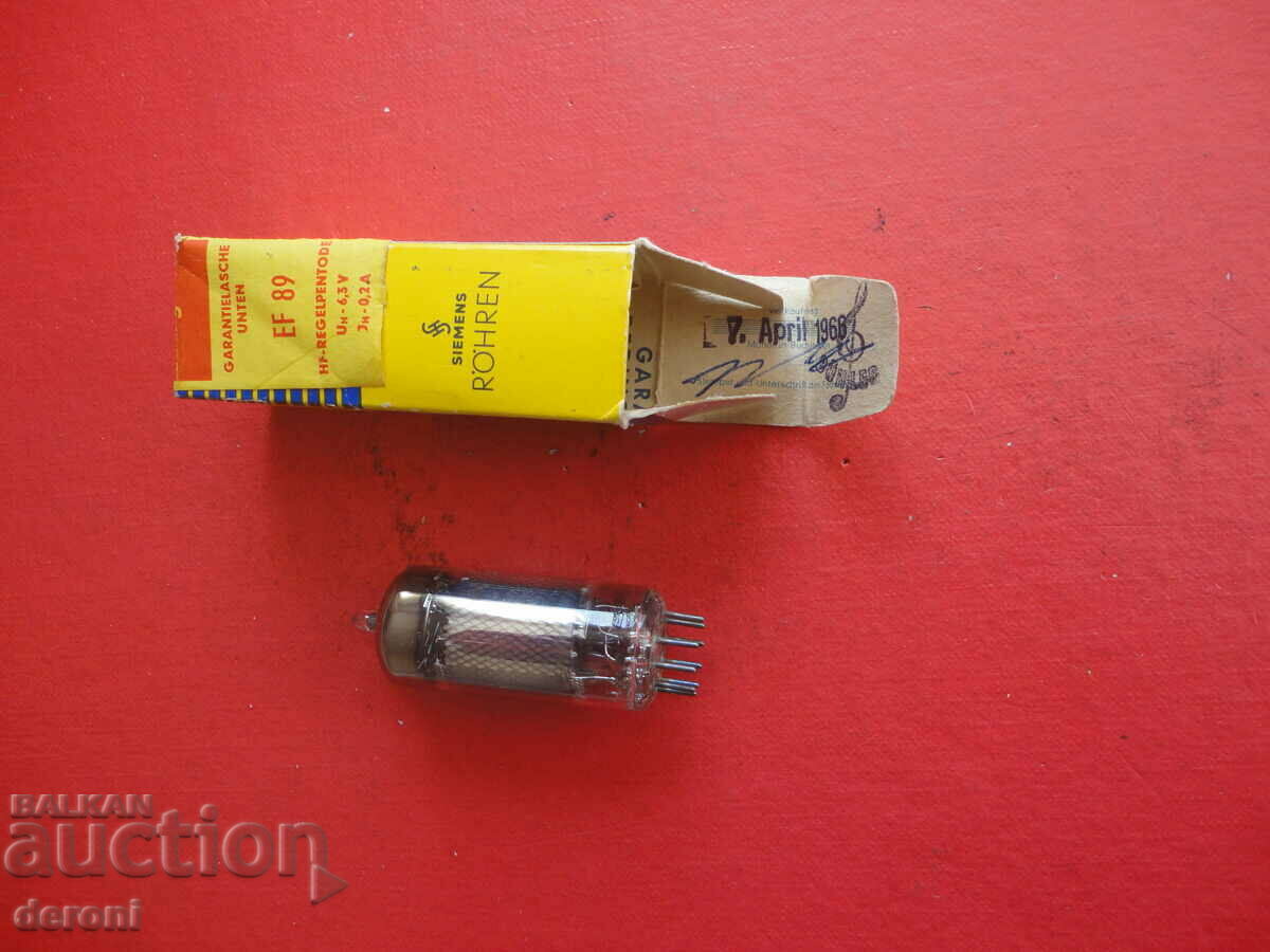 Auction Siemens Rohren EF89 radio lamp Auction Siemens Rohren EF89 radio lamp