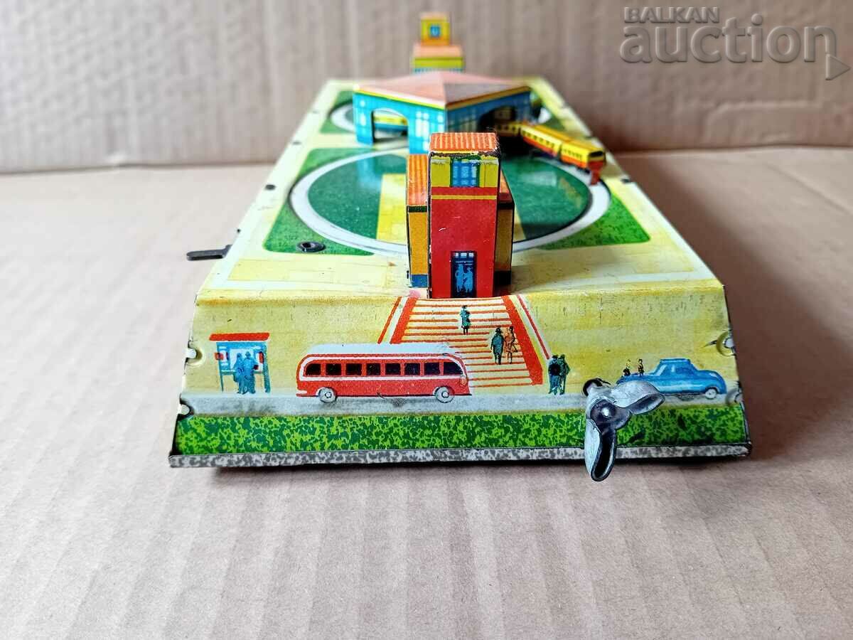 Delivery of winding sheet metal toy train 60s USSR RSFSR USSR Delivery of winding sheet metal toy train 60s USSR RSFSR USSR