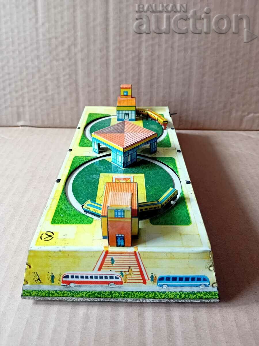winding sheet metal toy train 60s USSR RSFSR USSR - 5 winding sheet metal toy train 60s USSR RSFSR USSR - 5