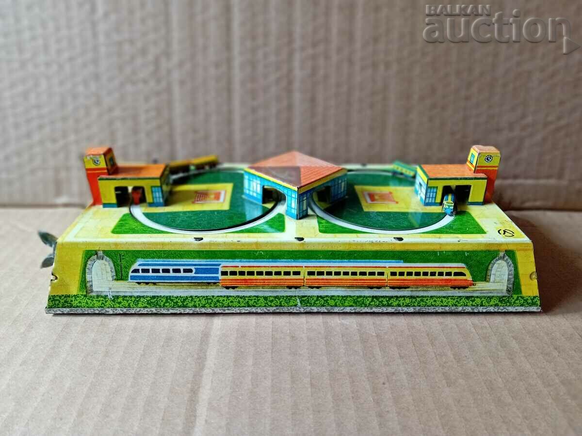 winding sheet metal toy train 60s USSR RSFSR USSR - 6 winding sheet metal toy train 60s USSR RSFSR USSR - 6