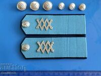 *$*Y*$* SET OF AIR FORCE Epaulettes + BUTTONS + INSIGNIA *$*Y*$*