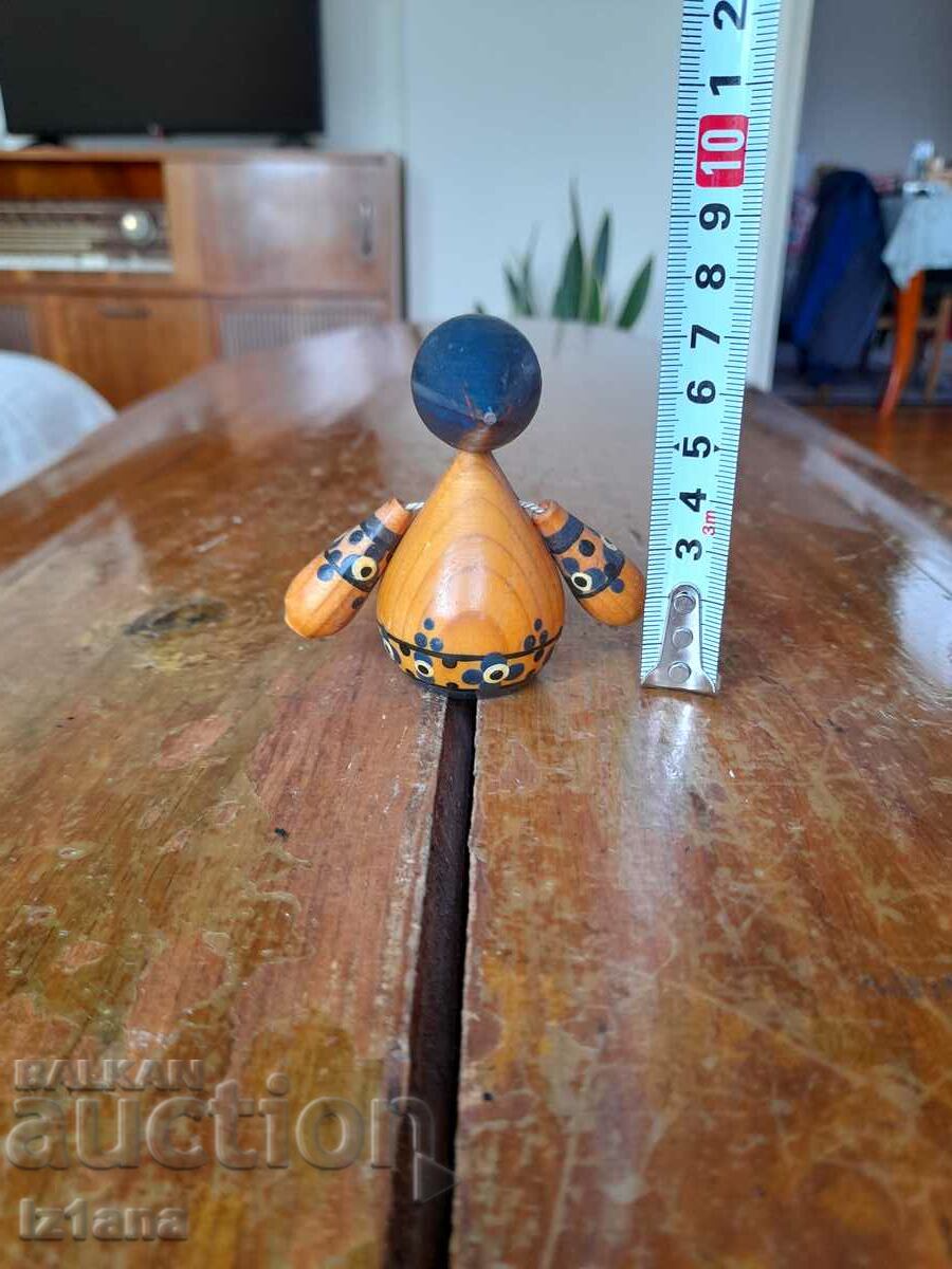 Old wooden figurine with price 10.00 BGN | € 5.11
