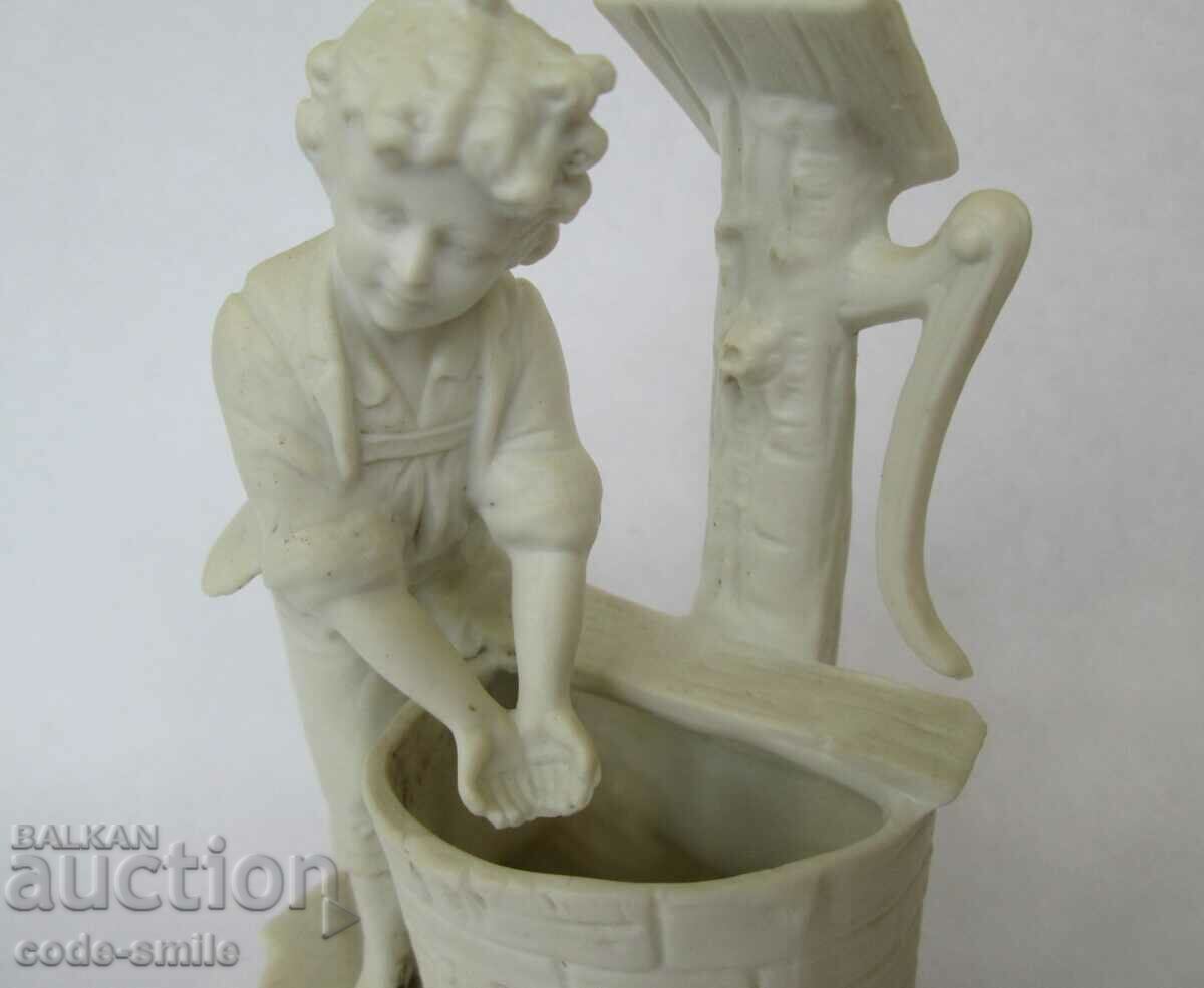 Old German porcelain figurine composition porcelain - 5