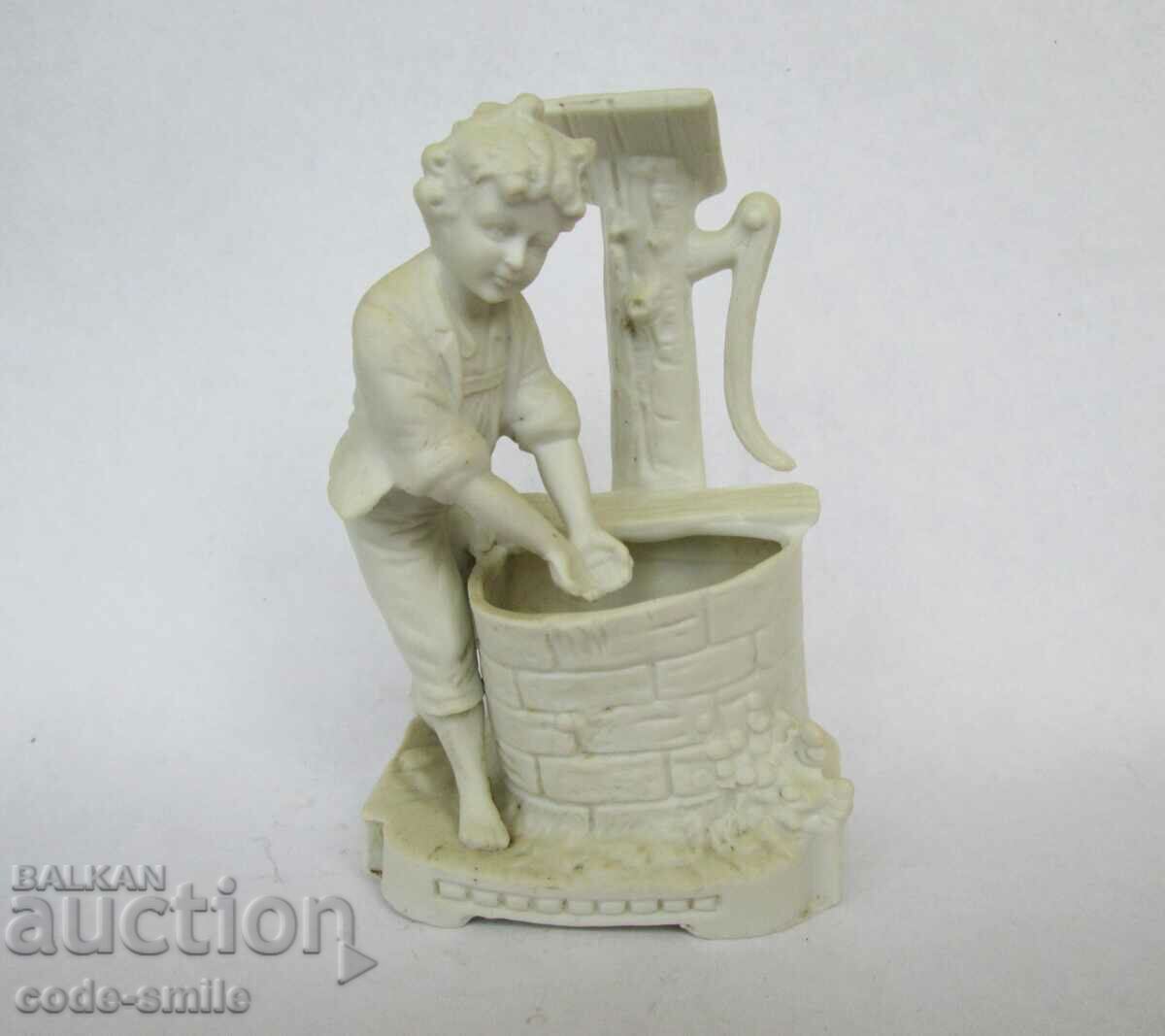 Old German porcelain figurine composition porcelain