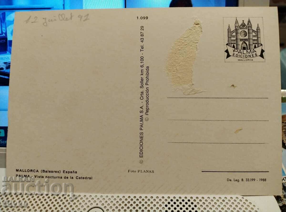 Mallorca 12 card with price 0.49 BGN | € 0.25 Mallorca 12 card with price 0.49 BGN | € 0.25