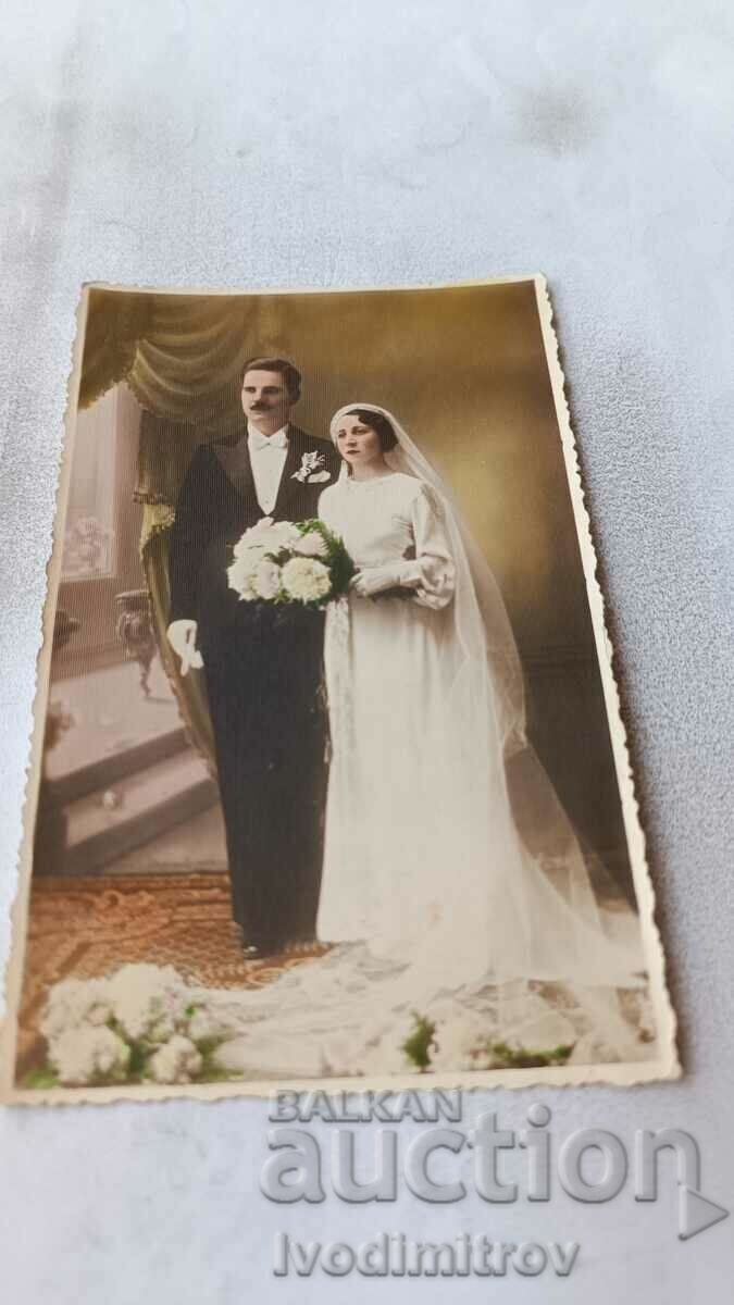 Снимка Младоженци 1936