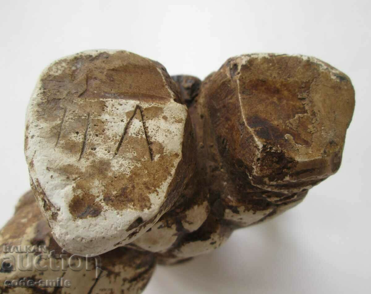 Old author's plastic statuette plaster figure "drummer" - 5 Old author's plastic statuette plaster figure "drummer" - 5