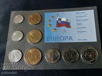 Σλοβενία - Πλήρες σετ 9 νομισμάτων, UNC
