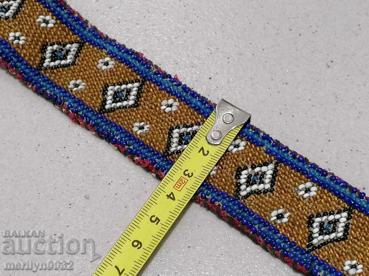 Auction Beaded belt early 20th century costume Auction Beaded belt early 20th century costume