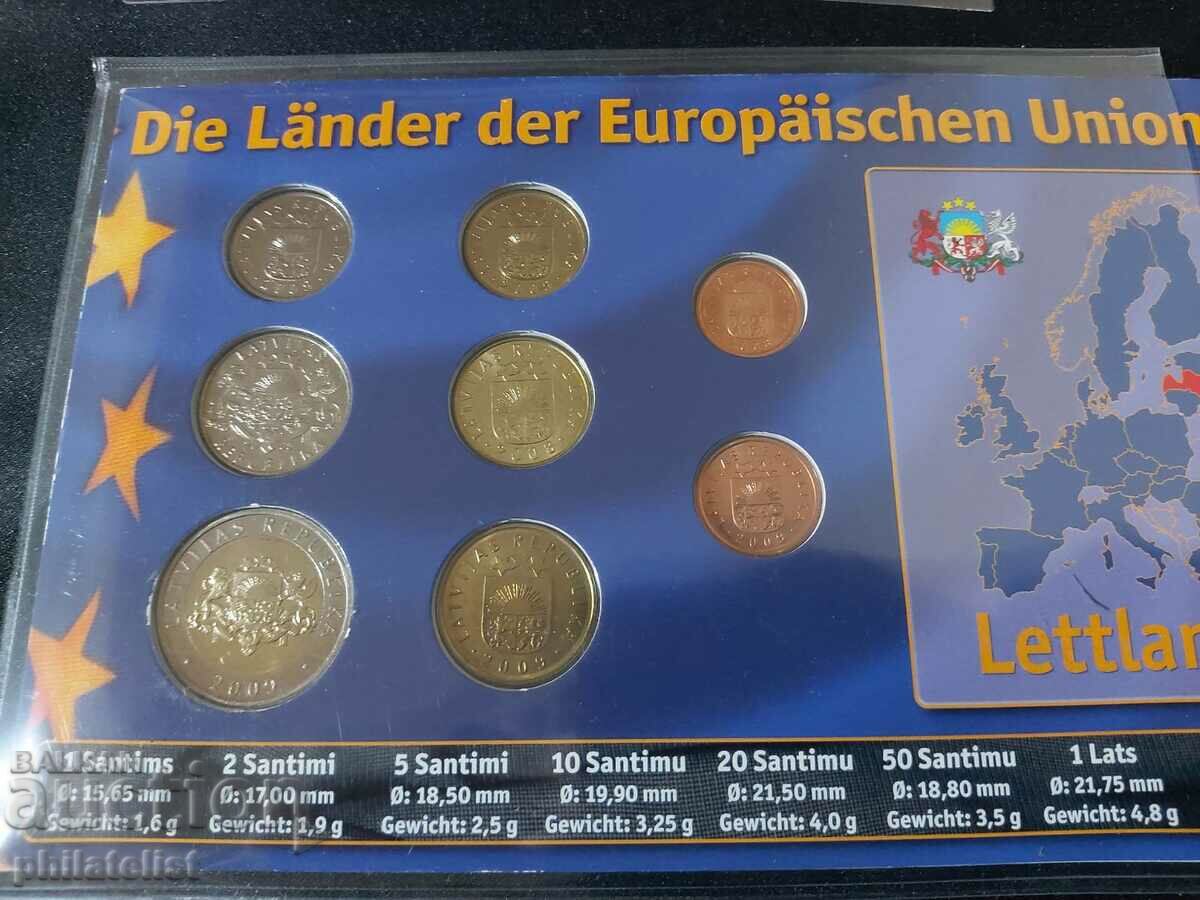 Complete set - Latvia, 8 coins 2008-2009 with price 22.00 BGN | € 11.25 Complete set - Latvia, 8 coins 2008-2009 with price 22.00 BGN | € 11.25