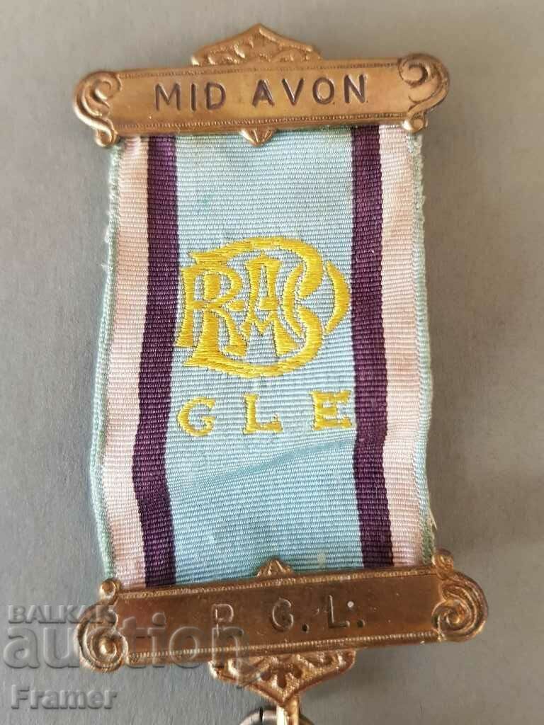 Delivery of Silver Gilt Enamel Medal Masonic Order England Birmingham Delivery of Silver Gilt Enamel Medal Masonic Order England Birmingham