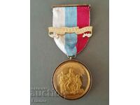 Silver Gilt Enamel Medal Masonic Order England London 2