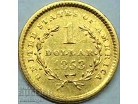 1 1853 USD Liberty Gold - RAR