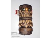 CUTIE DE CREIOANE. SCULPTURĂ ÎN LEMN. BG