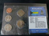 Μπαχάμες - Ολοκληρωμένο σετ 5 νομισμάτων 1992-2005