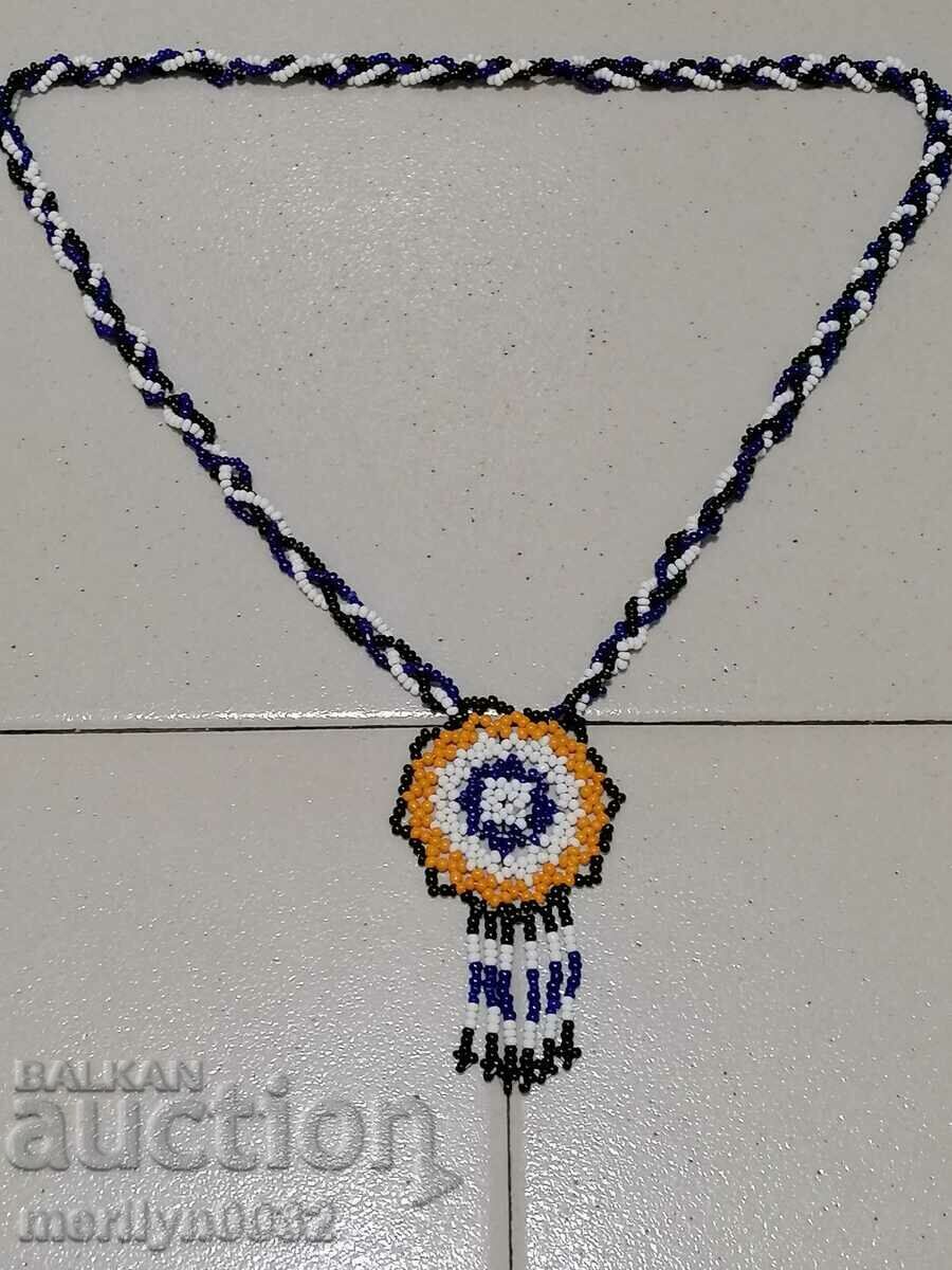 Beaded jewelry chaise longue necklace jewelry blue jewelry