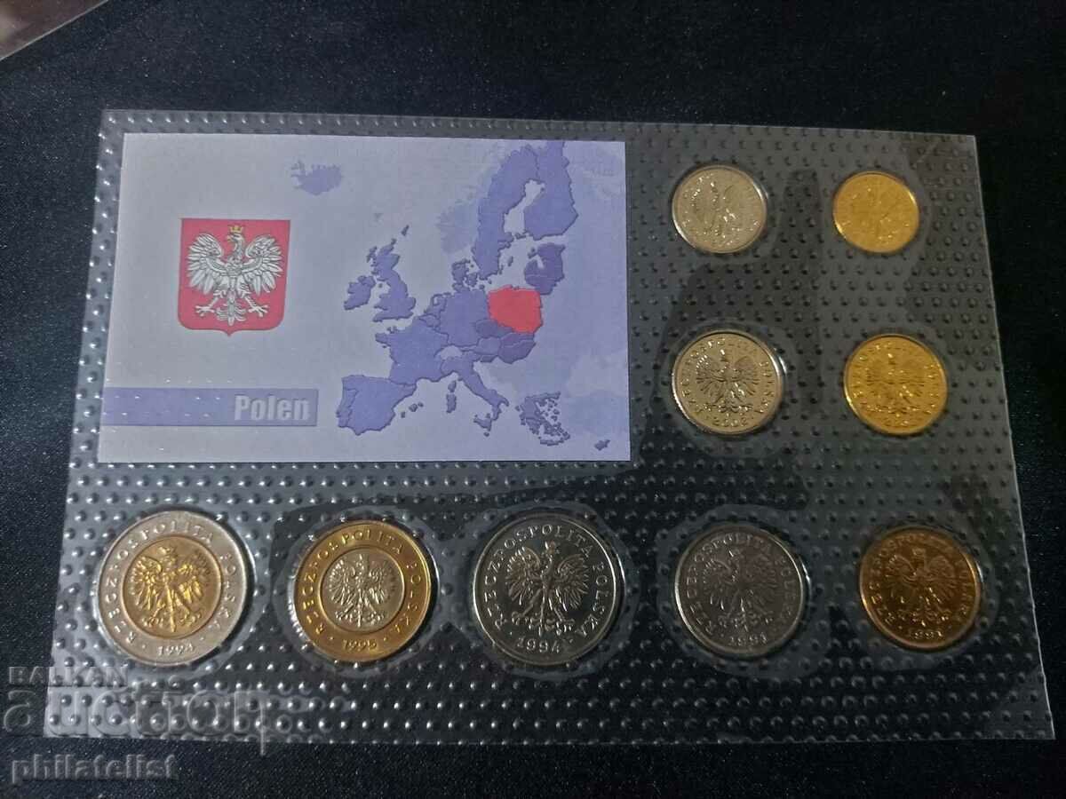Complete set - Poland, 9 coins 1991-2002 with price 22.00 BGN | € 11.25 Complete set - Poland, 9 coins 1991-2002 with price 22.00 BGN | € 11.25