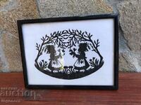 PICTURE ART PANEL FRAME WHITE AND BLACK PAPER