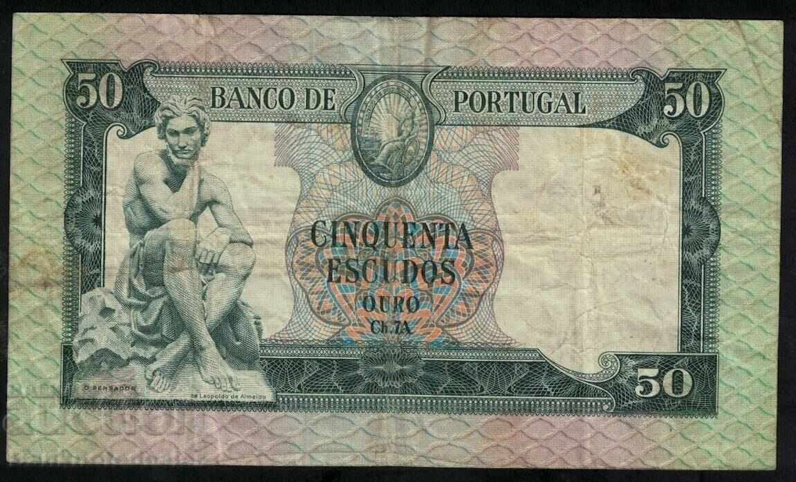 Portugal 50 Escudos 1960 Pick 164 Ref 2598 with price 75.00 BGN | € 38.35 Portugal 50 Escudos 1960 Pick 164 Ref 2598 with price 75.00 BGN | € 38.35