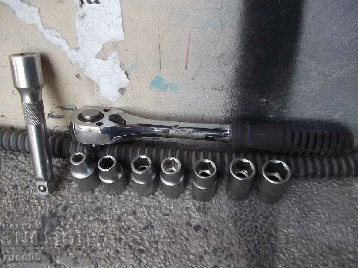 Ratchet with 7 pcs. tips and extension kit working - 6 Ratchet with 7 pcs. tips and extension kit working - 6