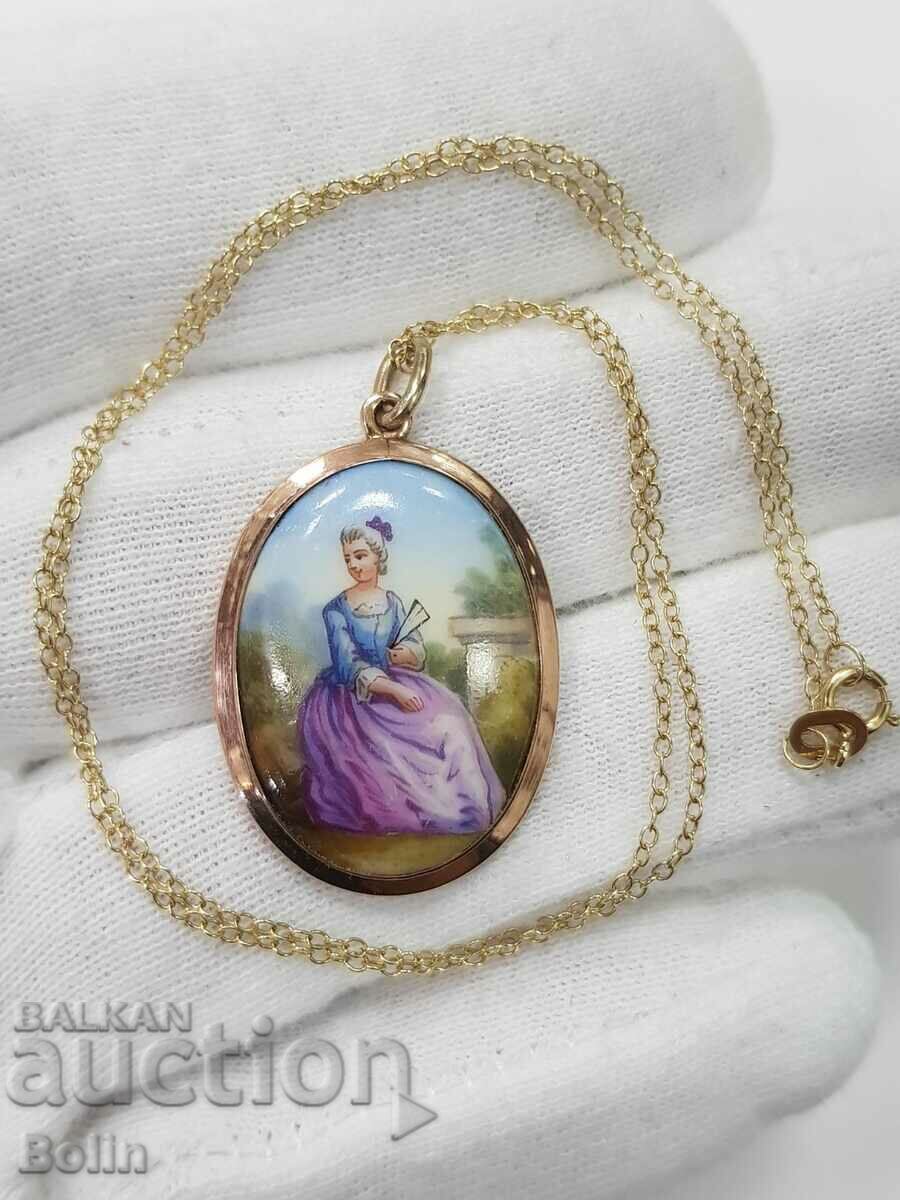 Gold Painted Victorian Medallion 1880 - 1900 - 6 Gold Painted Victorian Medallion 1880 - 1900 - 6