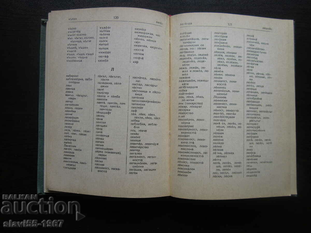 SPELLING DICTIONARY OF THE BULGARIAN LITERARY LANGUAGE 1960. !!! - 5