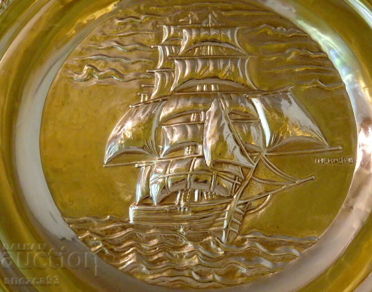 Bronze Panel English Battleship, 44 cm, 850 g with price 95.00 BGN | € 48.57 Bronze Panel English Battleship, 44 cm, 850 g with price 95.00 BGN | € 48.57