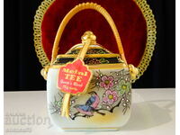 Unopened Eiwa Kinsei Japanese Porcelain Meinl Tea Pot.