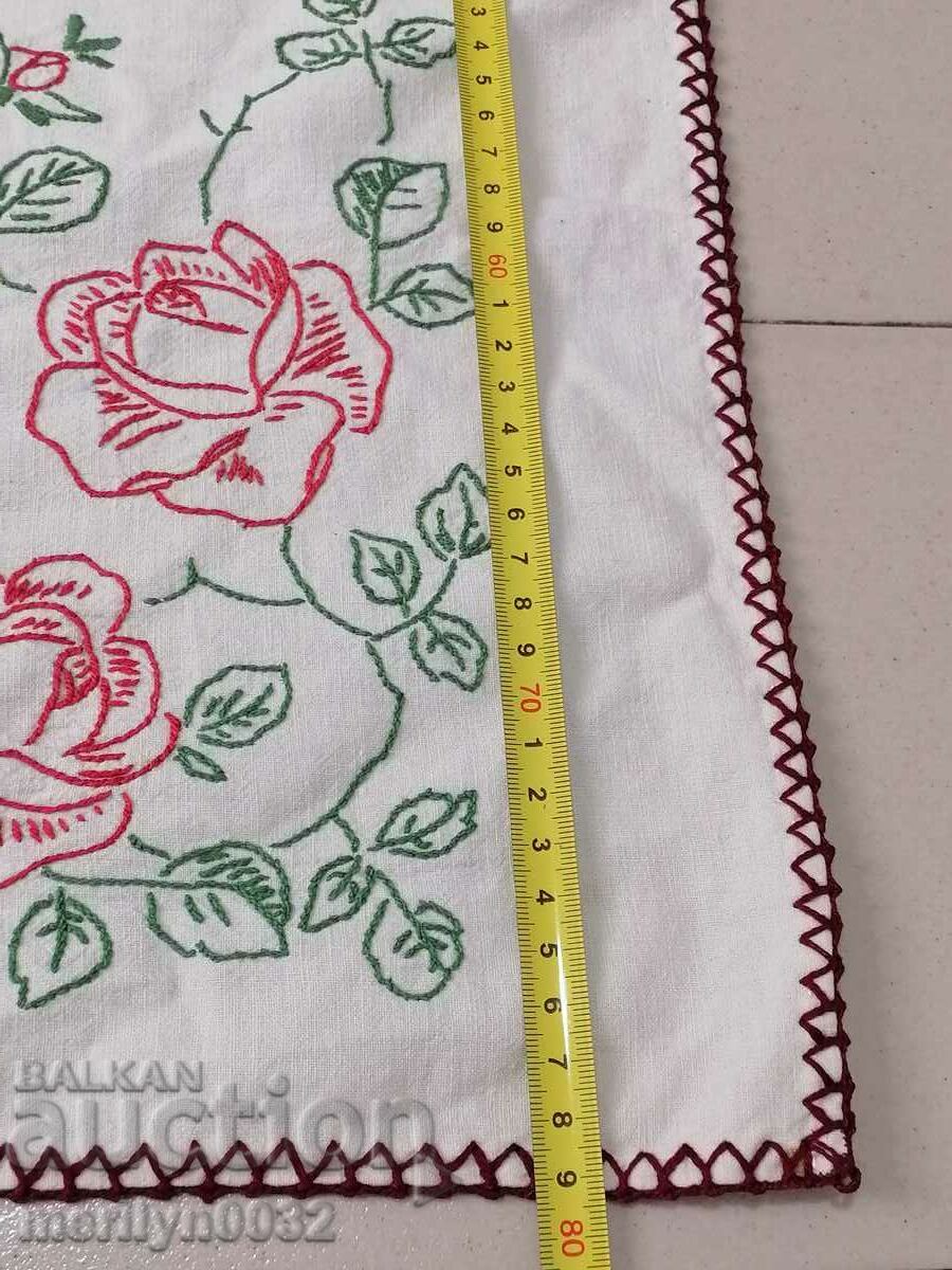 Auction  Old wall tapestry embroidery panel painting