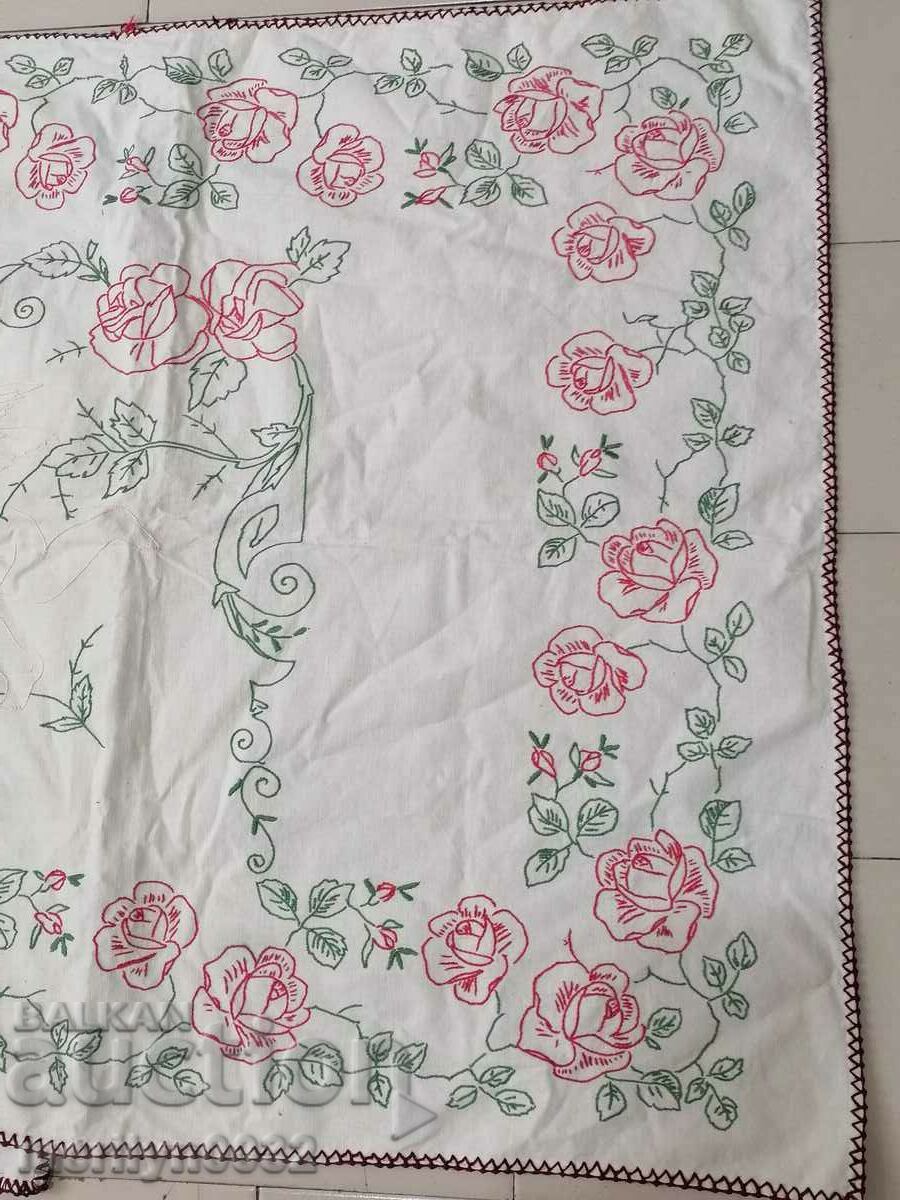 Old wall tapestry embroidery panel painting - 7