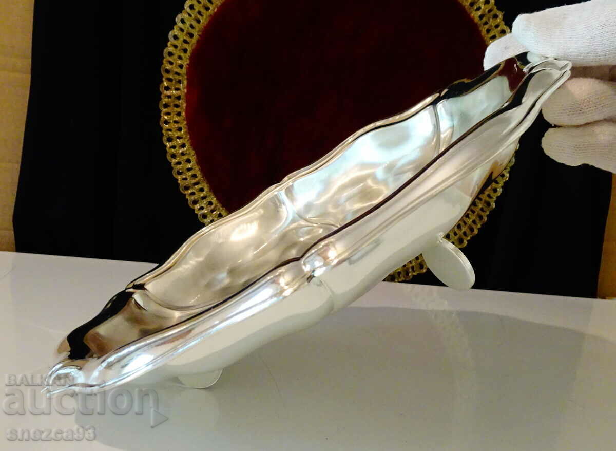 Silver-plated bronze fruit bowl, salad bowl, bowl, 25 cm - 6 Silver-plated bronze fruit bowl, salad bowl, bowl, 25 cm - 6