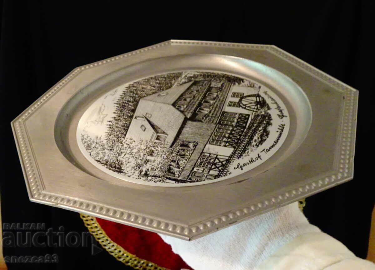 Delivery of Calaina plate, panel with lithograph Mill, 580 gr Delivery of Calaina plate, panel with lithograph Mill, 580 gr