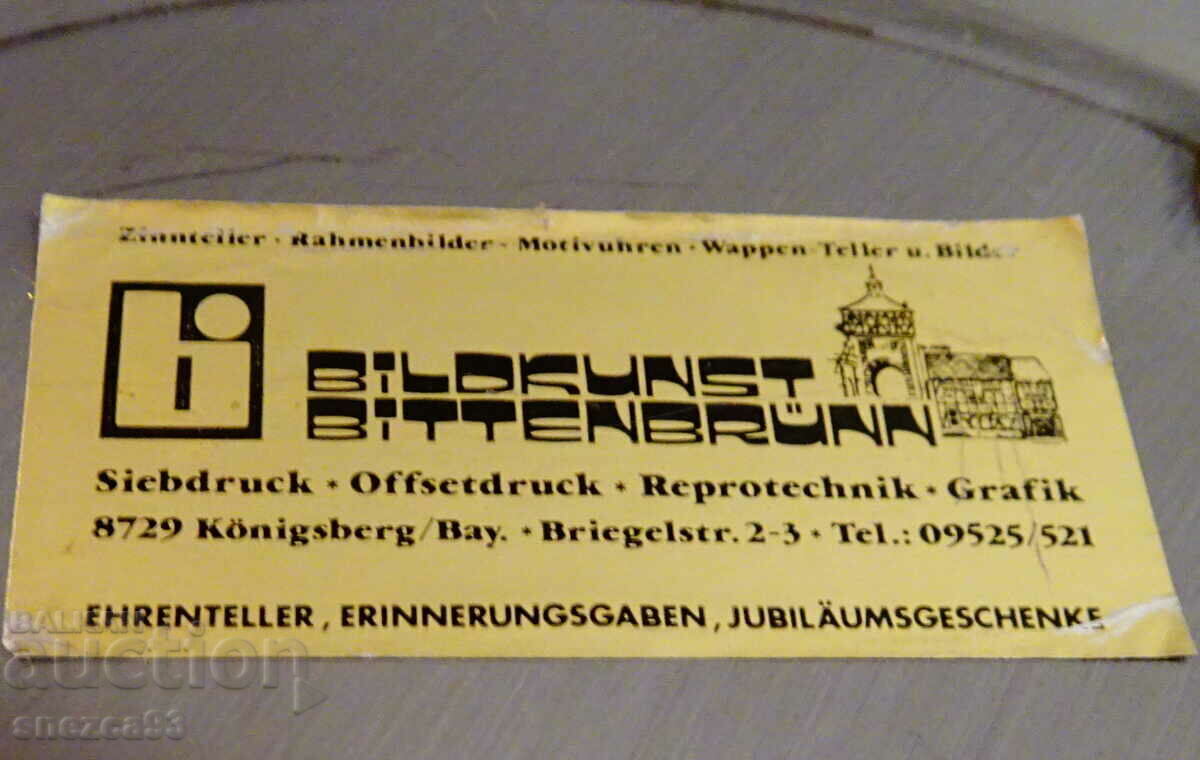 Calaina plate, panel with lithograph Mill, 580 gr - 7 Calaina plate, panel with lithograph Mill, 580 gr - 7