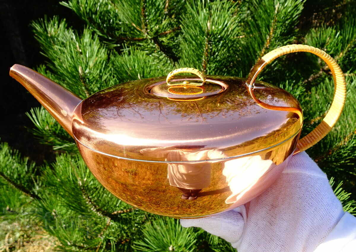Aladdin copper teapot, unused.