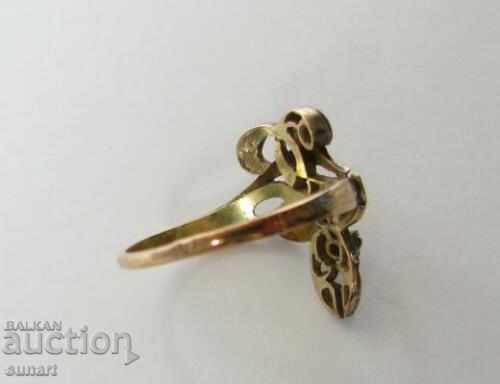 Delivery of OLD 14K GOLD RING WITH DIAMONDS 0.25 CT VS1-SI1 WITH CERTIFICATE Delivery of OLD 14K GOLD RING WITH DIAMONDS 0.25 CT VS1-SI1 WITH CERTIFICATE