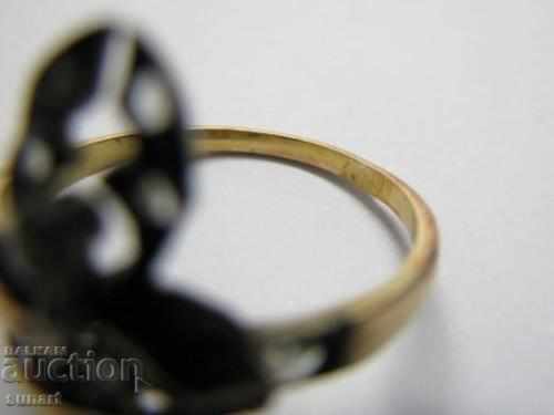 OLD 14K GOLD RING WITH DIAMONDS 0.25 CT VS1-SI1 WITH CERTIFICATE - 6 OLD 14K GOLD RING WITH DIAMONDS 0.25 CT VS1-SI1 WITH CERTIFICATE - 6