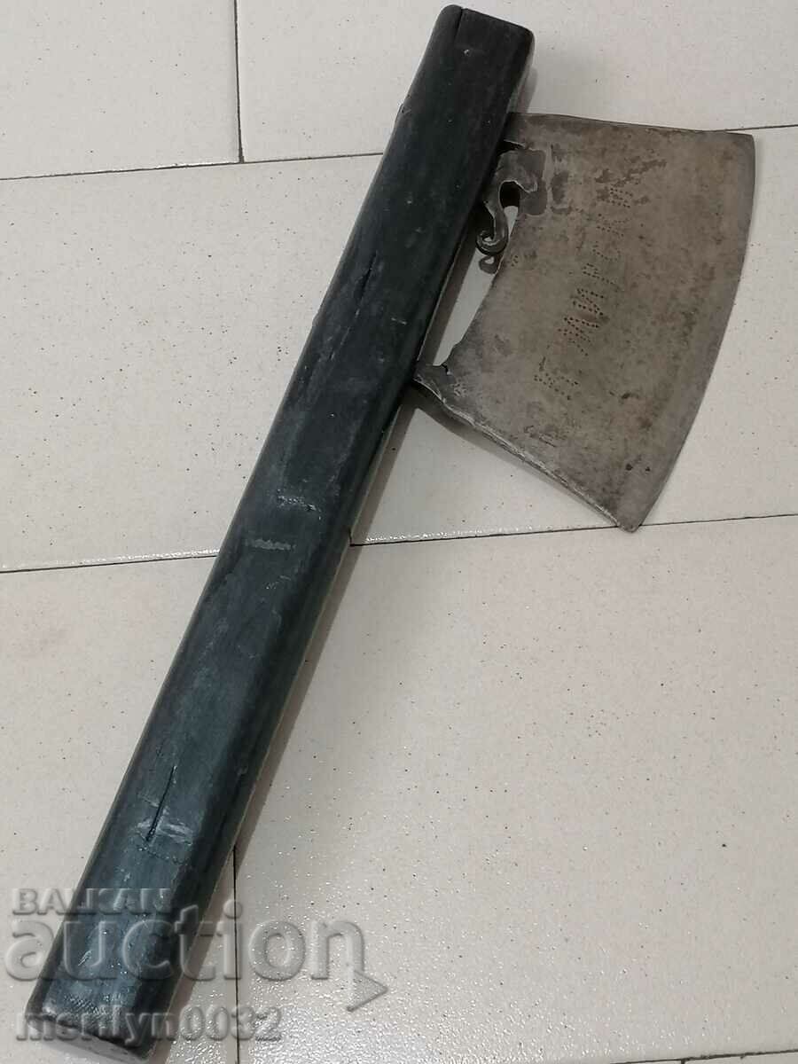 Old hand forged ax inscription date ax wrought iron with price 132.00 BGN | € 67.49 Old hand forged ax inscription date ax wrought iron with price 132.00 BGN | € 67.49