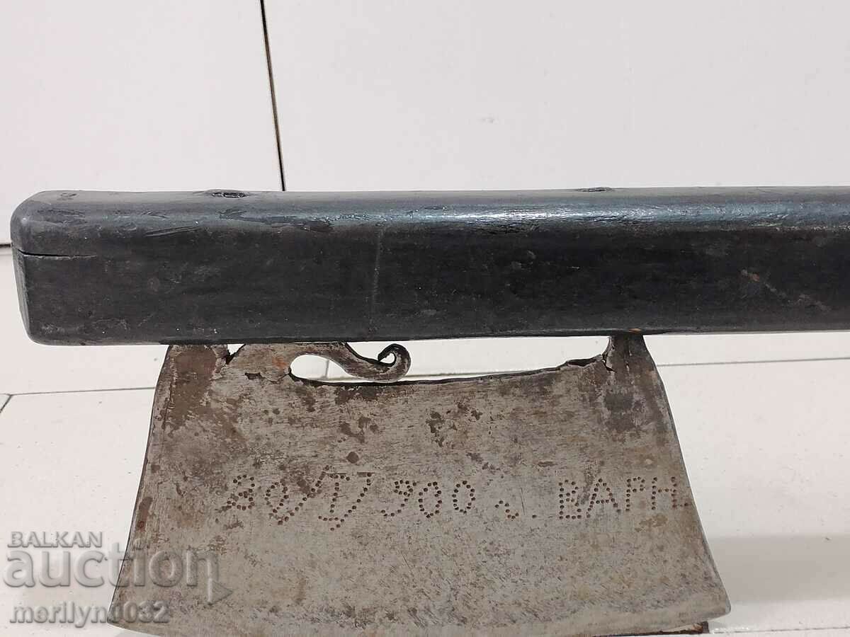 Old hand forged ax inscription date ax wrought iron - 5 Old hand forged ax inscription date ax wrought iron - 5