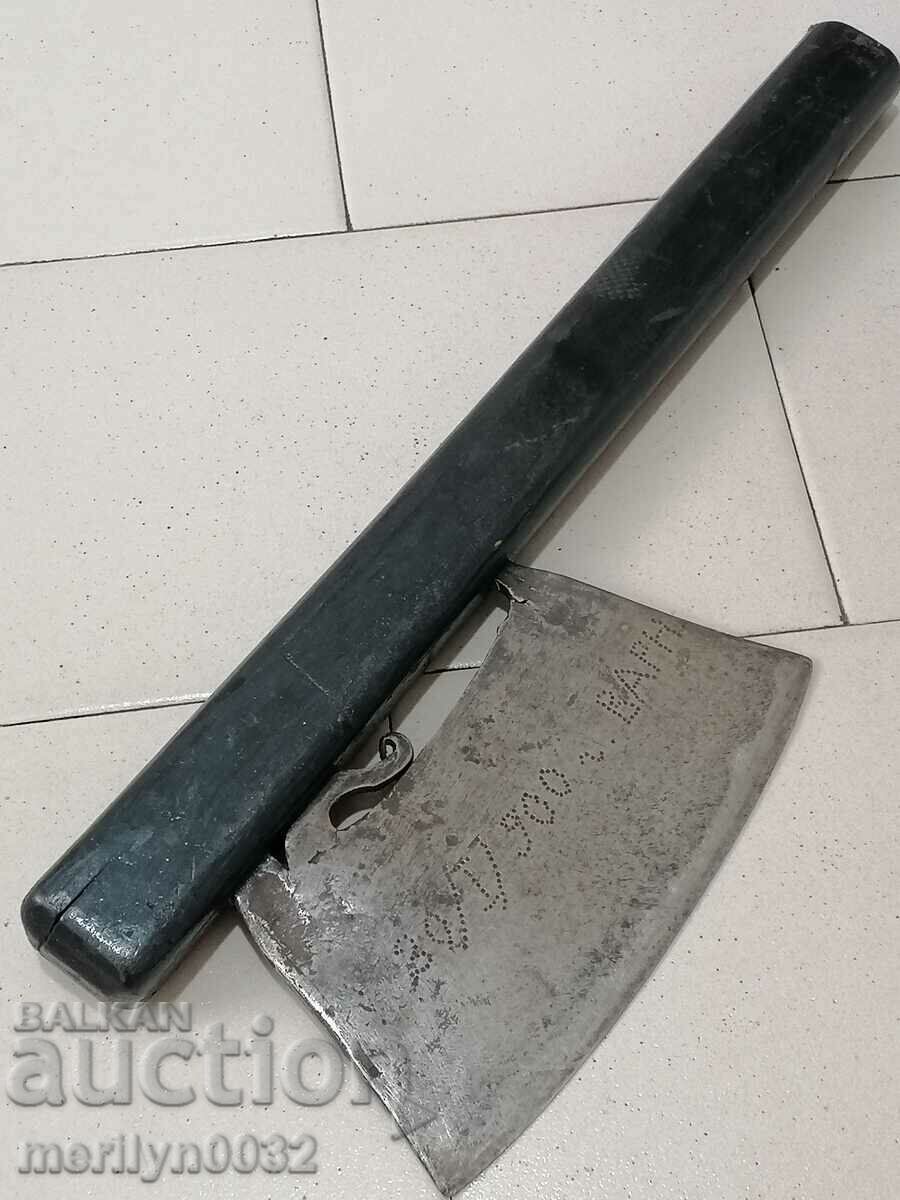 Old hand forged ax inscription date ax wrought iron - 6 Old hand forged ax inscription date ax wrought iron - 6